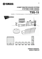 Yamaha TSS-15 - Owners Manual 